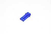 3D printed Merlin Gerin DIN rail clip, blue PETG