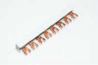 Generic 3-phase busbar with 2x3pins + 1x2pin, 53mm pitch