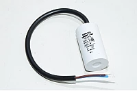 Miflex MKSP-5P I150V550K-C1 5µF/500VAC 28x51mm moottorin käyntikondensaattori 250mm johdoilla *uusi*