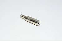 3,5mm stereo jakki metallirungolla max 4,6mm kaapelille *uusi*
