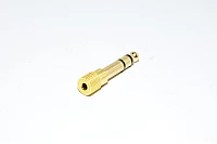 3,5mm stereo jack - 6,3mm stereo plug, metal shell, gold plated *new*
