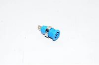 4mm sininen paneeliasennettava eristetty turvabanaanipistoke Staübli SLB4-F/N-X 49.7044-23, M12x0.75mm, 1000V, 24A, CAT III *uusi*