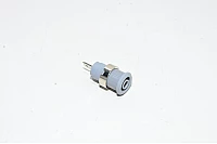 4mm harmaa paneeliasennettava eristetty turvabanaanipistoke Staübli SLB4-F/N-X 49.7044-28, M12x0.75mm, 1000V, 24A, CAT III *uusi*