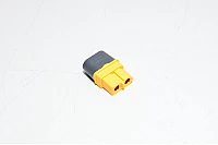 Amass XT60H-F3 keltainen 2pin naaras virtaliitin kuorella, 500VDC, 30/60A *uusi*