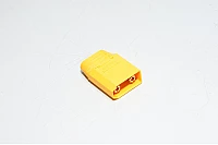  Amass XT90H-M3 keltainen 2pin uros virtaliitin kuorella, 500VDC, 40/90A *uusi*
