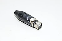 5pin 7,5A 50V female Amphenol AX5F nickel plated locable XLR signal connector for 3-8mm cable *new*
