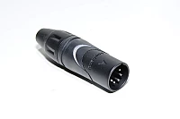 5pin 7,5A 50V male Amphenol AX5MB black locable XLR signal connector for 3-8mm cable *new*