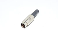 Deltron 610-0510 metallinen 5pin 240° uros DIN liitin 2A 34VAC/VDC