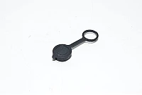 GX12 female type black rubber connector protection cap for male GX12 connectors *new*
