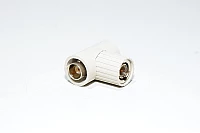 BNC T-piece (BNC-F BNC-M BNC-F) insulated *new*