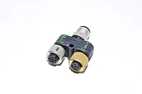 Murrelektronik 13880 7000-41121-000000 5pin M12-urosliitin 2x 5pin M12-naarasliitin T-liitin, haarottaja