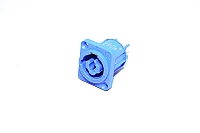3pin 20A 250VAC male A-type blue Neutrik NAC3MPXXA powerCON panel mounted power input connector *new*