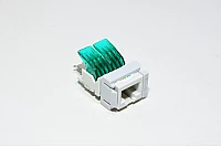 R&M R302518 CAT5e LAN liitinmoduuli paikalleen napsautettavalla Keystone asennuskehys *uusi*