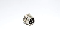 Renhotec GX16B4P paneeliasennettava 4pin metallinen takaa asennettava urosliitin *uusi*