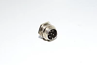 Renhotec GX16B6P paneeliasennettava 6pin metallinen takaa asennettava urosliitin *uusi*