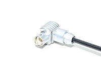 Rinco 20kHz coaxial cable with right angle male Lemo FLA.2S coaxial cable connector