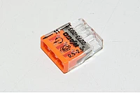 Wago 2273-203 orange push-in 3-conductor compact splicing connector *new*