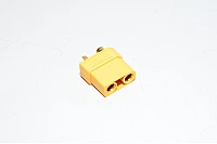 XT90-F keltainen 2pin naaras virtaliitin, 500VDC, 40/90A *uusi*