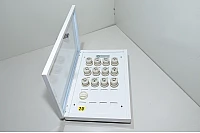 Tateka RU 312 C5 455x300x50mm white steel fuse box with 12x Diazed II fuse holders and 3x 40A main switch