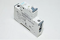 16A 1-vaihe C-tyypin automaattisulake / johdonsuojakatkaisija Siemens 5SY6116-7 C16 230VAC / 400VAC, harmaa vipu
