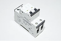 63A 2-vaihe C-tyypin automaattisulake / johdonsuojakatkaisija Siemens 5SY62 C63 230VAC / 400VAC, musta vipu