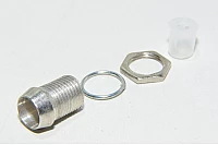 Kartiomainen metallinen LED kaulus M8x0,75 RH kierteellä 5mm LED:lle *uusi*