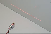 5mW 2,7-5VDC CHT1230 90° punainen viivalaserdiodi *uusi*