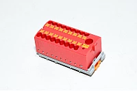 Phoenix Contact PTFIX 6/18x2,5-NS35 PK 3273117 4mm²/6mm² 690V 24A punainen jakeluriviliitin jousivoimaliittimillä *uusi*