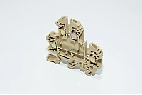 Conta-Clip RKD 2.5 BG 1206.2 2.5mm² 500V 24A beige kaksikerrosläpimenoriviliitin ruuvikiinnityksellä