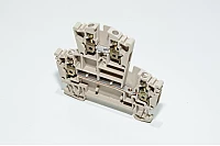 Weidmüller WDK 2.5 1021500000 2.5mm² 400V 24A dark beige W-series W-standard double-level feed-through terminal block with screw connection