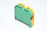 Weidmüller EK 35/35 0661460000 35mm² 800V keltavihreä SAK-sarjan maadoittava yksikerrosläpimenoriviliitin ruuvikiinnityksellä