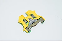 Weidmüller WPE 2.5 1010000000 2.5mm² 800V yellow green W-series W-standard grounding single-level feed-through terminal block with screw connection, old model
