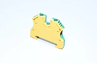 Weidmüller WPE 6 1010200000 6mm² 800V yellow green W-series W-standard grounding single-level feed-through terminal block with screw connection
