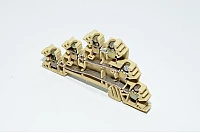 Weidmüller DLD 2.5 DB 1784180000 2.5mm² 250V 24A tumma beige W-sarja kolmikerrosläpimenoriviliitin ruuvikiinnityksellä
