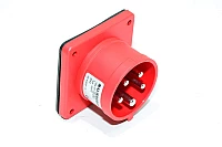 Malmbergs M615 2428658 IEC60309 paneeliasennettava punainen 6h 5pin 16A 3-vaihe uros voimavirtaliitin *uusi*