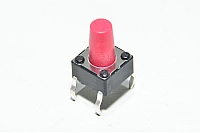 Multicomp MCDTS6-5R, 6.5x4.5mm, 9,5mm, 260g, 1x NO, piirilevypainike *uusi*