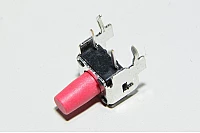 Multicomp MCDTSA6-5R, 7/4.5x2.5mm, 8,35mm, 260g, 1x NO, 90° angle type tactile switch *new*