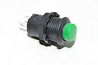 Non-latching pushbutton NO contacts 1,5A 250VAC green, plastic housing, M12x1mm thread *new*