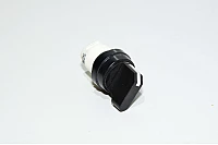 Telemecanique Square D type D class 9001 operator head 9001-D3G2S black selector switch with thumb grip 2-position maintained with round black bezel IP65