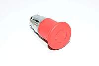 Telemecanique XB2-B series operator head ZB2-BS844 40mm latching trigger action red emergency-stop mushroom button (turn to reset) with metal frame IP66