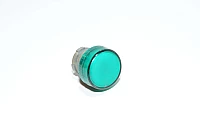 Telemecanique XB2-B series ZB2-BV03 green low profile indicator light operator head with metal frame and grooved lens cap for legend insertion IP65