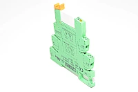 Phoenix contact PLC-BSC-24DC/21 2966016 riviliitin jossa 24V yksi rele REL-MR-24DC/21AU 2961121 jossa 1x PDP kärjet 6A 30Aac/dc