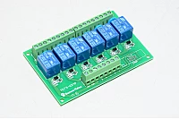 Sanwo TK73-624P 6-kanavainen rele liitäntämoduuli 24VDC DIN kisko kiinnitys 250VAC 10A