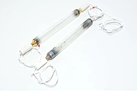 2x UVH 1722-0 270mm / 170mm 2kW quartz glass mercury vapour ultra violet tube *käytetty*
