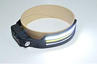 Otsalamppu 3x COB LED nauhalla, kaukovalolla ja sisäänrakennetulla USB-C ladattavalla 1500mAh litium akulla *uusi*