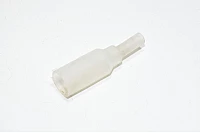 Silicone protective boot, clear, for insulating high voltages at the ends of 21mm neon tube