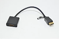 Deltaco DisplayPort to HDMI adapter, black, 0,2m