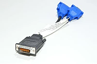 Male LFH-60 (Low-force helix) - 2x female VGA adapter, model 1
