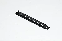 Computer expansion card slot blanking plate, full-height, black, ventilated, special model 12