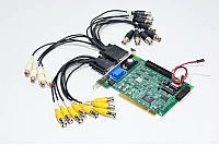 Geovision GV600V3 PCI video surveillance card for 16x cameras and 4x audio inputs